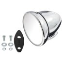 DOOR MIRROR, BULLET RACING STYLE, FLAT, CHROME