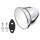MIRROR BULLET RACING STYLE, CONVEX, CHROME