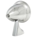 DOOR MIRROR, BULLET RACING STYLE, FLAT, CHROME, LH