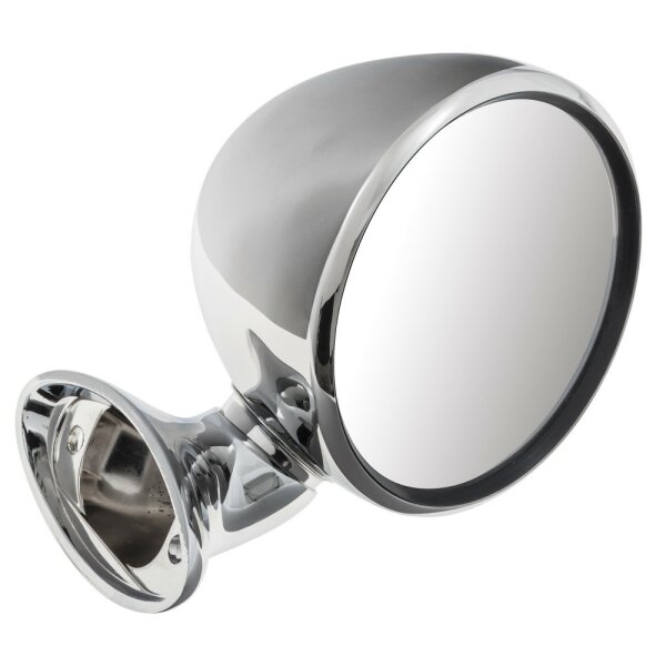 DOOR MIRROR, BULLET RACING STYLE, CHROME, RH