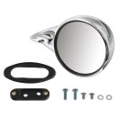 DOOR MIRROR, BULLET RACING STYLE, CHROME, RH