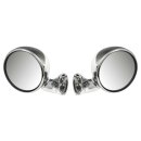 DOOR MIRROS, BULLET RACING STYLE, CHROME, PAIR