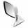 DOOR MIRROR, CONVEX, STAINLESS STEEL, LH