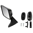 DOOR MIRROR, FLAT, BLACK, LH