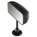 MIRROR, REAR VIEW, DASHBOARD MOUNTED, CONVEX, BLACK