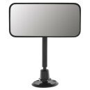 MIRROR, REAR VIEW, DASHBOARD MOUNTED, CONVEX, BLACK