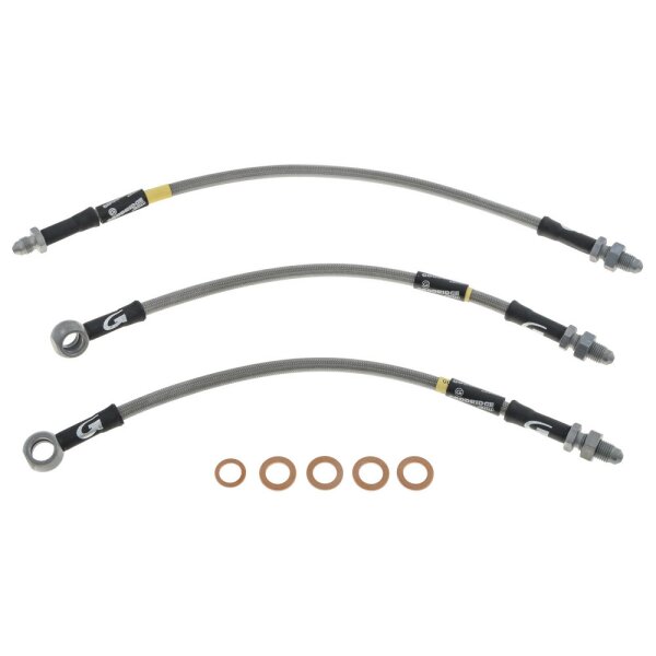 BRAKE HOSE SET S/S S&amp;M DISC