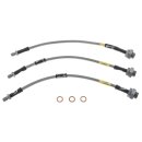 BRAKE HOSE SET, STAINLESS STEEL BRAIDED, GOODRIDGE,...