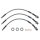 BRAKE HOSE SET, STAINLESS STEEL BRAIDED, CLEAR, UNF UNIONS