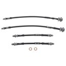 BRAKE HOSE SET, STAINLESS STEEL BRAIDED, GOODRIDGE,...