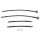 BRAKE HOSE SET, STAINLESS STEEL BRAIDED, GOODRIDGE, BLACK, UNF UNION