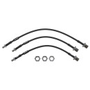 BRAKE HOSE SET, STAINLESS STEEL BRAIDED, GOODRIDGE,...