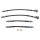 BRAKE HOSE SET, STAINLESS STEEL BRAIDED, GOODRIDGE, BLACK