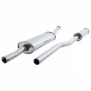 EXHAUST SYSTEM RC50 CENTRE EXIT TWIN BOX, S/S