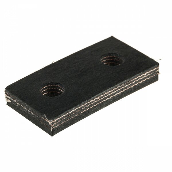 Auspuff-Auh&auml;ngegummi flach/kurz, Lochmitte zu Lochmitte 4,0 cm