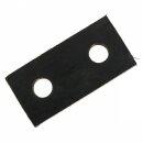 Auspuff-Auh&auml;ngegummi flach/kurz, Lochmitte zu Lochmitte 4,0 cm