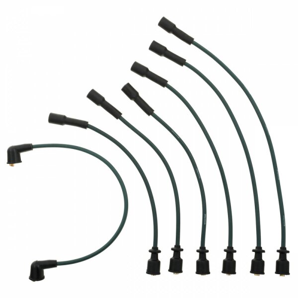 IGNITION CABLE SET SILICONE BLACK