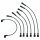IGNITION CABLE SET SILICONE BLACK