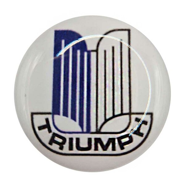 Triumph-Emblem weiss, Wappen, zu Moto-Lita Lenkr&auml;dern