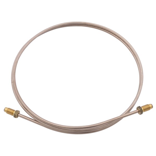 Brake Pipe, 60&quot;, copper/nickel, 3/8&quot; UNF male/male