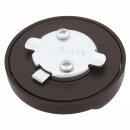 FUEL CAP BLACK, LOCKING, VENTED, PLASTIC