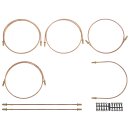 BRAKE PIPE SET, CUNIFER, RHD, LOCKHEED