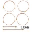 Bremsleitungssatz, Kupfer/Nickel, Girling, RHD
