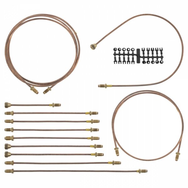 BRAKE PIPE SET, COPPER, RHD