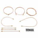 BRAKE PIPE SET, COPPER, RHD