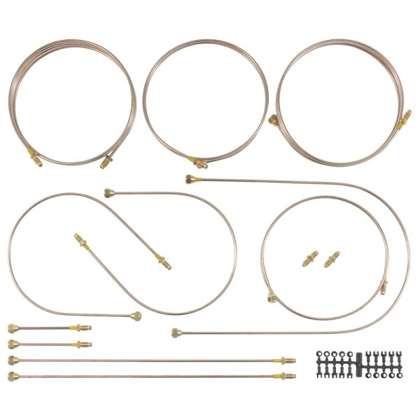 Bremsleitungssatz, Kupfer/Nickel,                     TR5-6  RHD metrisch