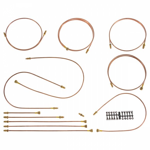 BRAKE PIPE SET, COPPER, RHD