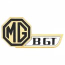 &quot;MG BGT&quot;-Emblem hinten,  schwarz/gold