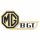 BADGE, BOOT LID, MGB GT, BLACK/GOLD