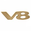 &quot;V8&quot;-Emblem gold