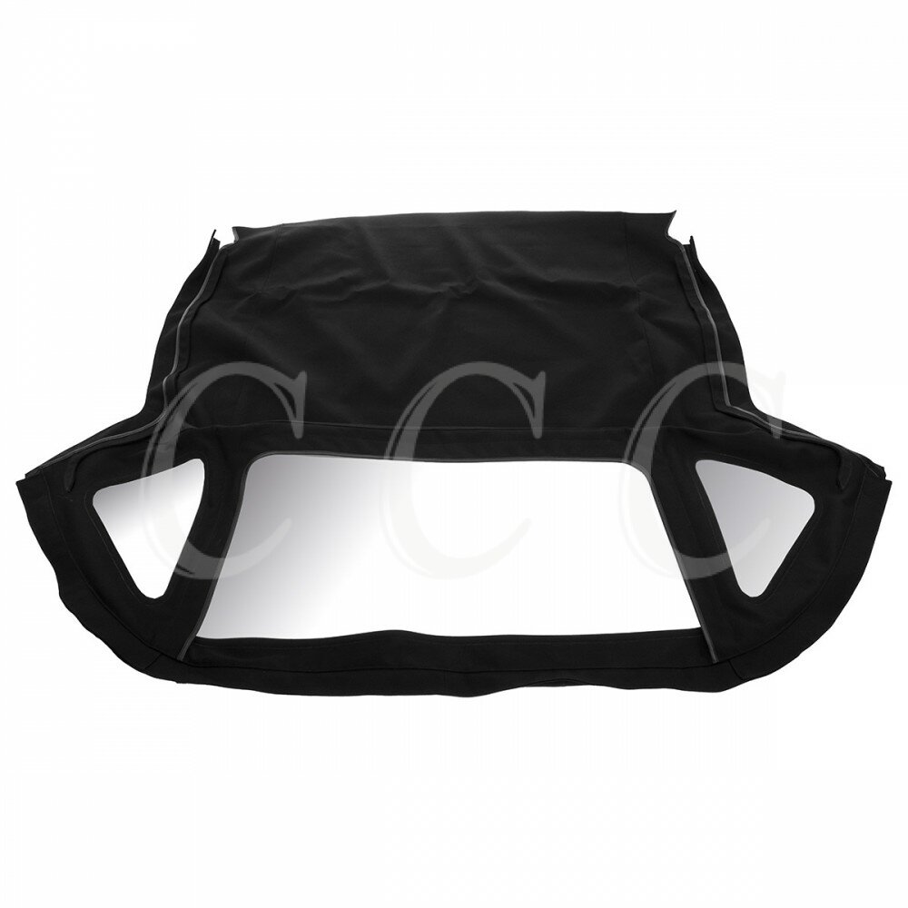 Verdeck Mohair schwarz, mit ReissverschlussFenster, ohne Spriegel