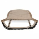 HOOD, FOLDING FRAME, VINYL, BEIGE, NO HEADER RAIL