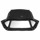 HOOD, FOLDING FRAME, VINYL, OE GRADE, BLACK, NO HEADER RAIL, ZIP OUT REAR WINDOW