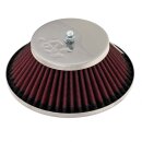 AIR FILTER, K&amp;N, HIF44, OFFSET HOLE, TAPERED