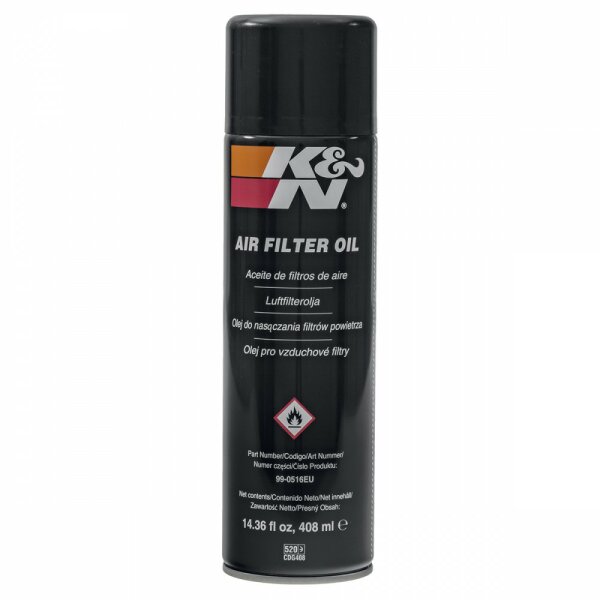 K&amp;N AIR FILTER OIL AEROSOL, 408ML