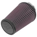 AIR FILTER, K&amp;N, CLAMP ON