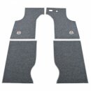 FOOTWELL MATS, GREY, RHD, 4 PIECE