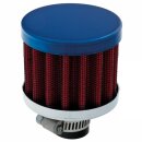 FILTER, ENGINE BREATHER, 12MM INLET, BLUE, AFTERMARKET