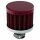 FILTER, ENGINE BREATHER, 12MM INLET, CRANKCASE, RED, AFTERMARKET
