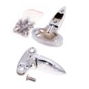 HINGE SET, BOOT LID, CHROME, PAIR