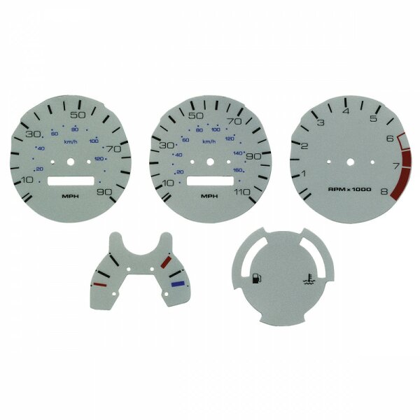 GAUGE FACE SET SILVER