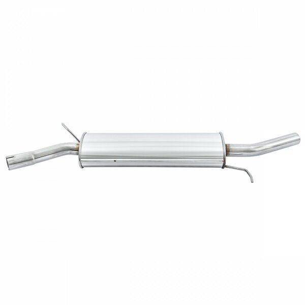 EXHAUST, SILENCER, RC40 SIDE EXIT, STAINLESS STEEL