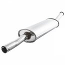 EXHAUST, SILENCER, RC40 CENTRE EXIT, STAINLESS STEEL