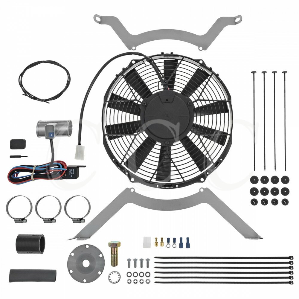 COOLING FAN KIT, REVOTEC, SUCTION TYPE, 280MM - NEGATIVE EARTH - Your