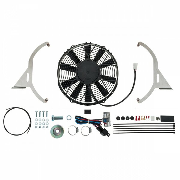 COOLING FAN KIT, REVOTEC, SUCTION TYPE, 280MM - NEGATIVE EARTH