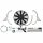 COOLING FAN KIT, REVOTEC, SUCTION TYPE, 280MM - NEGATIVE EARTH